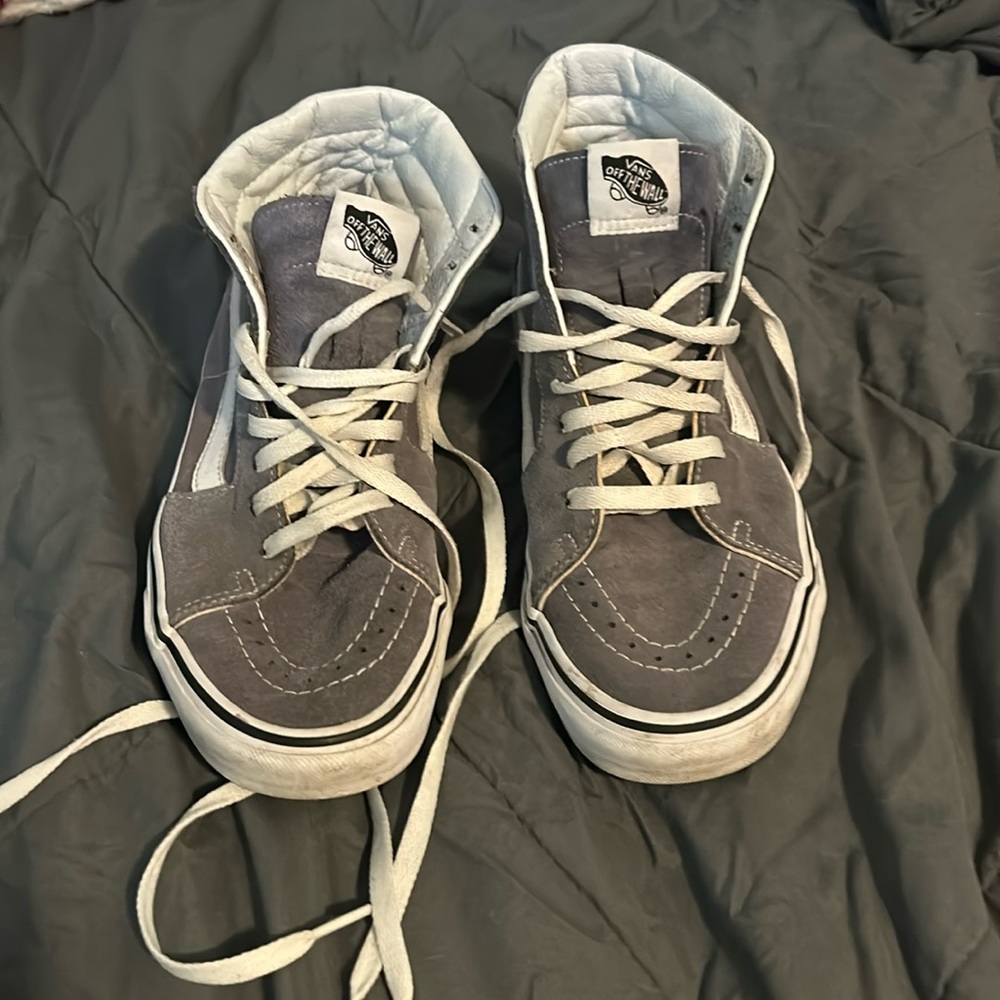 Grey high rise vans